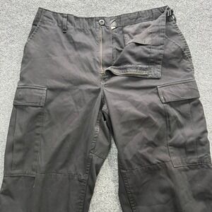 Genuine Gear Cargo Pants Men's M Regular Black Utility Workwear Pockets Casual